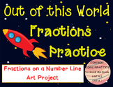 Fractions on a Number line Art | Math Craft and Activity