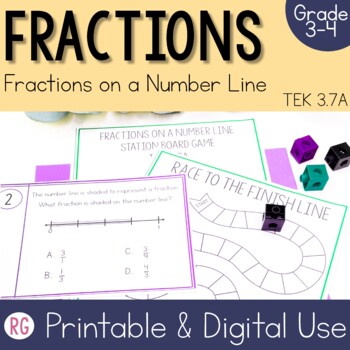 Preview of Fractions on a Number Line Activities