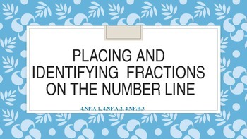 Preview of Fractions on the Number Line