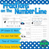Fractions on the Number Line 3rd Grade Common Core Math 3.NF.2