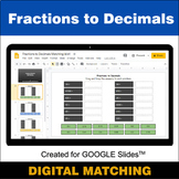 Fractions to Decimals - Google Slides - Distance Learning 