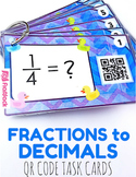 Fractions to Decimals QR Code Fun - 4.NF.6