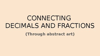 Preview of Fractions to Decimals (Tenths, Hundredths and Thousandths) - Art