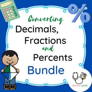 Preview of Fractions to Decimals to Percents Bundle
