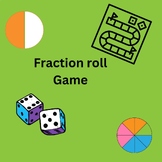 Fractions (review) (visual model) roll game