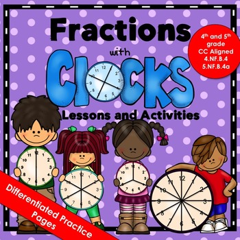 Fractions with Clocks Lesson Plans and Activities by Ms. K | TpT