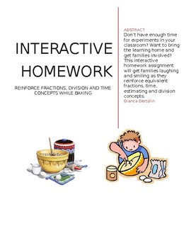 Preview of Fractions with Cookies - Interactive HW [English & ESPANOL]