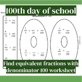 Fractions with Denominator 100/100th Day of School