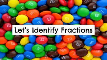 Preview of Fractions with M&Ms Candies Slides