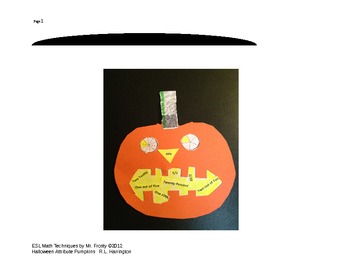 Goed opgeleid telex kassa Fractions/Decimals/PerCents Halloween Attribute Pumpkins | TPT