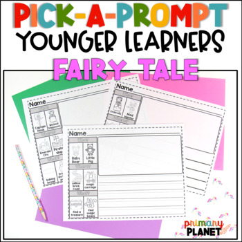 Preview of Fractured Fairy Tale Activities | Writing Prompts with Pictures Younger Learners