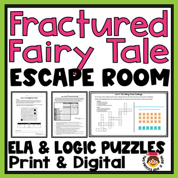 Preview of Fractured Fairy Tale Escape Room Adventure - Print & Digital