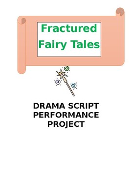 Preview of Fractured Fairy Tales!  Drama Group Skits Project