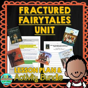 Preview of Fractured Fairy Tales Lesson Plan and Activities Bundle