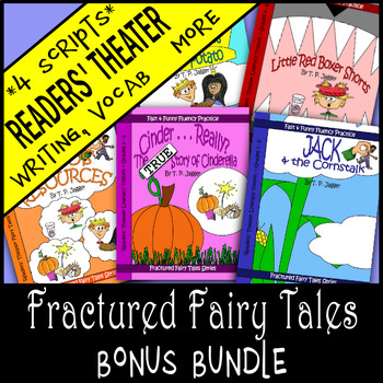 Preview of Fractured Fairy Tales Readers Theater Scripts, Writing & Unit Activities 3 4 5 6
