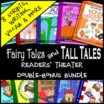 Preview of Fractured Fairy Tales & Tall Tales Readers Theater Scripts & More, Grade 3 4 5 6