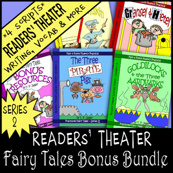 Preview of Fractured Fairy Tales Unit Activities: Readers Theater Scripts, Writing & More