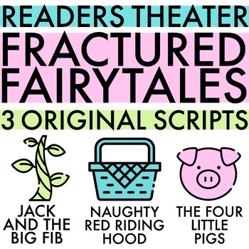 Preview of Readers Theater Scripts: Fractured Fairy Tales | Reading Fluency | ELA