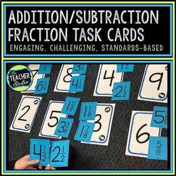 Preview of Adding & Subtracting Mixed Numbers - Fraction Challenge - Mixed Number Activity