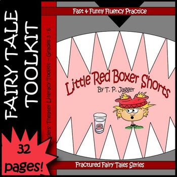 Preview of Little Red Riding Hood Fractured Fairy Tale Readers Theater Script Grade 3 4 5 6