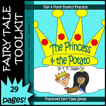 Preview of The Princess & the Pea Fractured Fairy Tale Readers Theater Script Grade 3 4 5 6