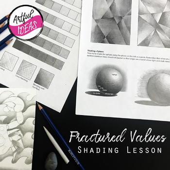 Preview of Fractured Values: Basic Pencil Shading Techniques Lesson Bundle