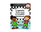 Fragments, Run-Ons, and Complete Sentences Bundle