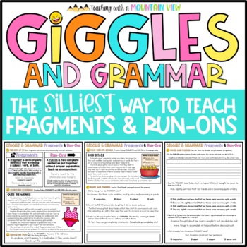 Preview of Fragments and Run-On Sentences Grammar Worksheets