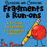 Fragments, Run-ons, and Sentences PowerPoint Lesson