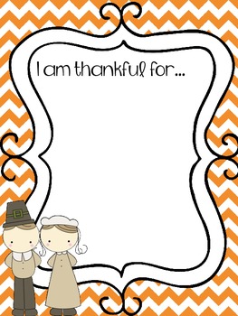 Preview of Frameable Thanksgiving Countdown