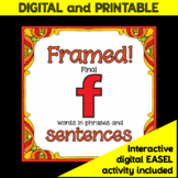 Framed! Final /f/ Words in Sentences