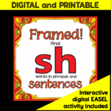 Framed! Final /sh/ Words in Sentences