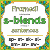 Framed! Initial Position S-Blends in Words in Sentences