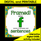 Framed! Initial /f/ Words in Sentences
