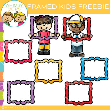 Preview of Free Kids and Frames Clip Art