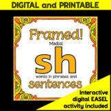 Framed! Medial /sh/ Words in Sentences