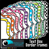 Patterned Text Box Border Frames Clip Art