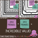 Frames / Borders - BUNDLE Simple Shape Frames 1 & 2