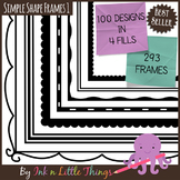 Borders / Frames - Simple Shape Frames Set 1