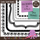 Frames / Borders - Simple Shape Frames Set 2