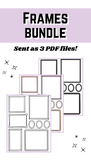 Frames Bundle // Blank Frames // Boxes, Cute Boarders, Out