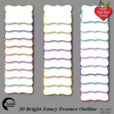 Frames Clipart, 30 Outline Color Frames {Best Teacher Tool
