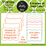 Frames - Colored with White & Transparent Backgrounds