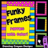 Fun and Funky Frames | Bright and Colorful Borders Clip Art