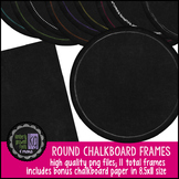 Frames: KG Round Chalkboard Frames (Set Two)