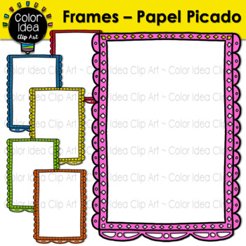 Frames - Papel Picado by Color Idea | TPT