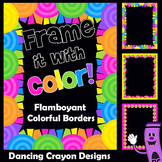 Colorful Clip Art Frames and Borders | Clipart Set