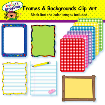 Preview of Frames and Backgrounds Clip Art