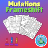 Frameshift Gene Mutation Worksheets | Nucleotide Pairing |