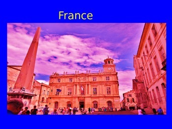 Preview of France Powerpoint and Activities